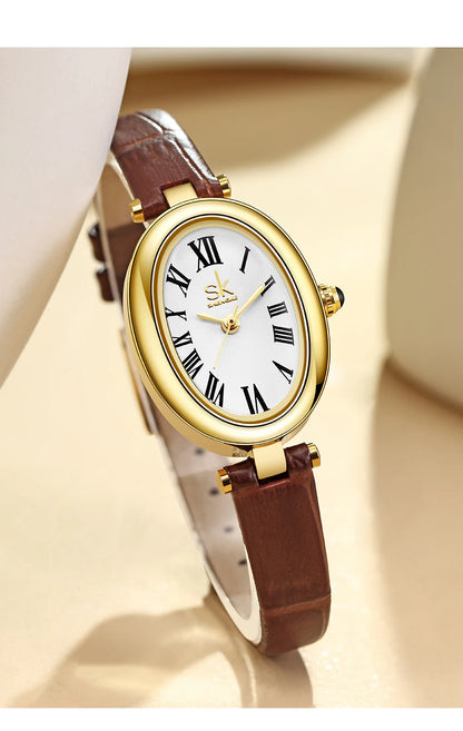 Shengke New Arrival Women's Watches Top Brand Ladies Quartz Wristwatches Original Styles Luxury Female Best Gifts Clock